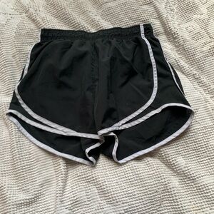 Nike Black and White Athletic Shorts Lightweight Running